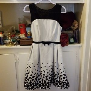White & Black dress
